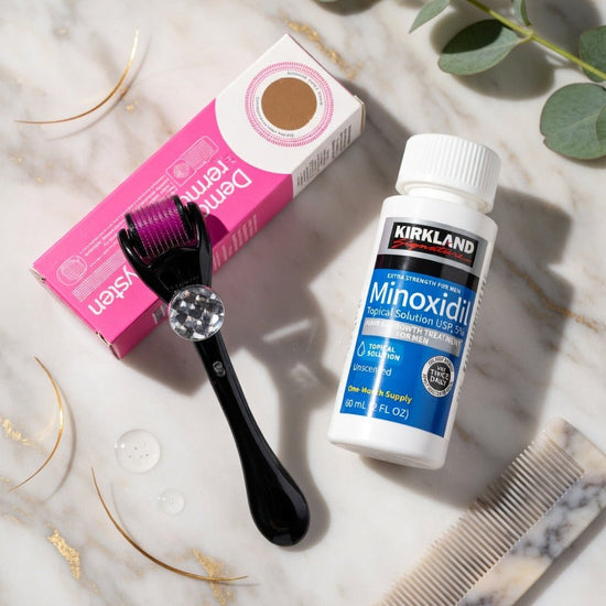 Minoxidil 5% + Derma Roller – Kit Repousse Cheveux Homme & Femme Garantis - NatuRose naturose.store